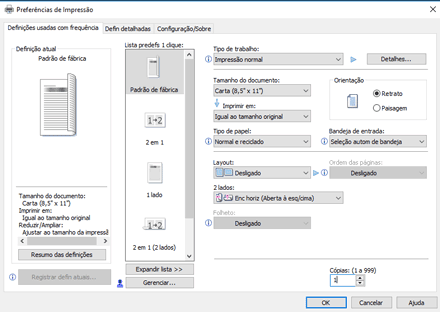Ilustração da tela do driver