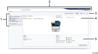 Ilustração com números da tela do navegador da Web