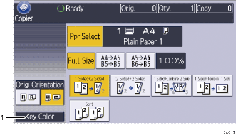 已编号的操作面板画面插图