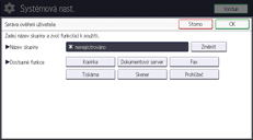 Ilustrace ovládacího panelu