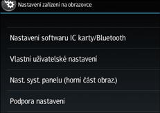 Ilustrace ovládacího panelu