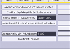 Ilustrace ovládacího panelu