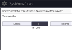 Ilustrace ovládacího panelu