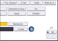 Ilustrace ovládacího panelu