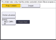 Ilustrace displeje ovládacího panelu