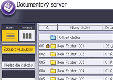 Ilustrace displeje ovládacího panelu