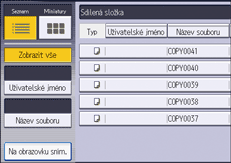 Ilustrace displeje ovládacího panelu