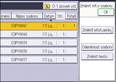 Ilustrace displeje ovládacího panelu