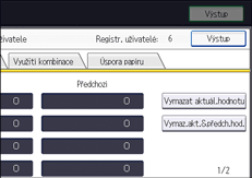 Ilustrace displeje ovládacího panelu