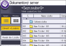 Ilustrace ovládacího panelu
