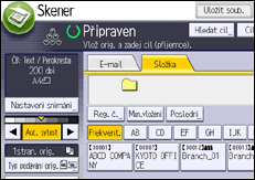 Ilustrace ovládacího panelu