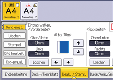 Abbildung Bedienfeld-Display