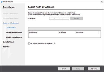 Abbildung für Treiberinstallation