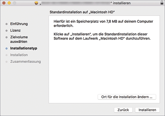 Abbildung Treiberbildschirm