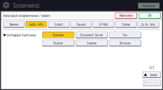 Abbildung Bedienfeld-Display