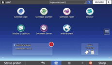 Abbildung Bedienfeld-Display