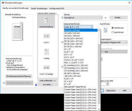 Abbildung Treiberbildschirm