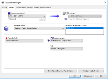 Abbildung Treiberbildschirm