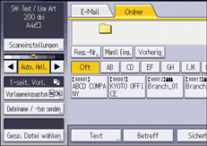 Abbildung Bedienfeld-Display