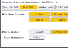 Abbildung Bedienfeld-Display