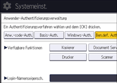 Abbildung Bedienfeld-Display