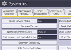 Abbildung Bedienfeld-Display