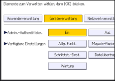 Abbildung Bedienfeld-Display