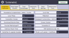 Abbildung Bedienfeld-Display
