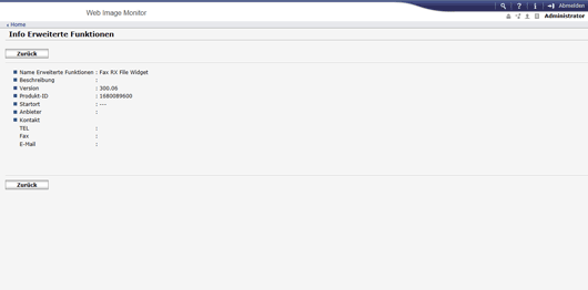 Webbrowser-Bildschirmdarstellung