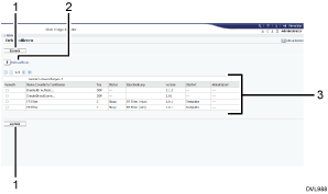 Nummerierte Abbildung der Webbrowser-Anzeige
