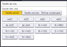Ilustración de la pantalla del panel de mandos