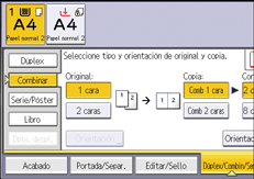 Ilustración de la pantalla del panel de mandos