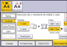 Ilustración de la pantalla del panel de mandos