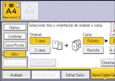 Ilustración de la pantalla del panel de mandos