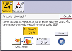 Ilustración de la pantalla del panel de mandos