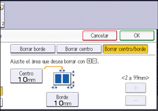 Ilustración de la pantalla del panel de mandos