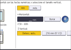 Ilustración de la pantalla del panel de mandos