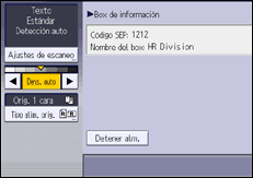 Ilustración de la pantalla del panel de mandos