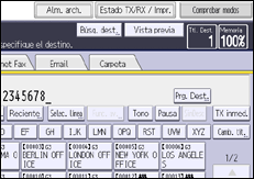Ilustración de la pantalla del panel de mandos