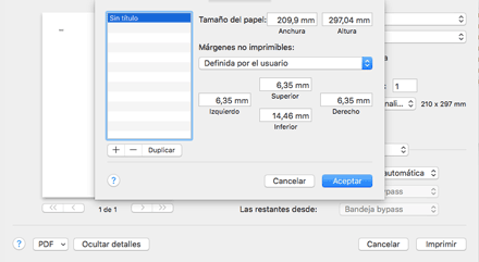 Ilustración de la pantalla del driver