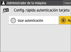 Ilustración de la pantalla del panel de mandos