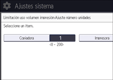 Ilustración de la pantalla del panel de mandos