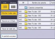 Ilustración de la pantalla del panel de mandos