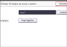 Ilustración de la pantalla del panel de mandos