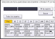 Ilustración de la pantalla del panel de mandos