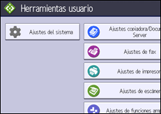 Ilustración de la pantalla del panel de mandos