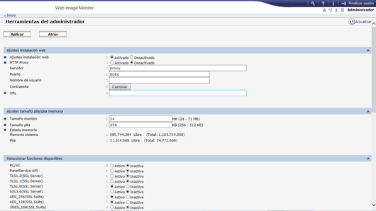Ilustración de la pantalla del navegador Web