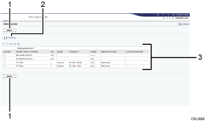 Ilustración de llamada numerada de ilustración de pantalla del navegador web