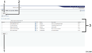 Ilustración de llamada numerada de ilustración de pantalla del navegador web