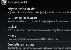 Käyttöpaneelin näyttö